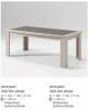 Table avec allonge Arome Magasin Promo Meubles Charleroi