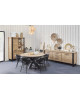 Salle à manger Udine K661 Bois de Teck Orange magasin promo meubles charleroi