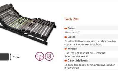 Sommier Tech 200 157,00 €