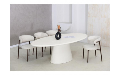 Table Ovale en Cimentex Pied Central 969,00 €